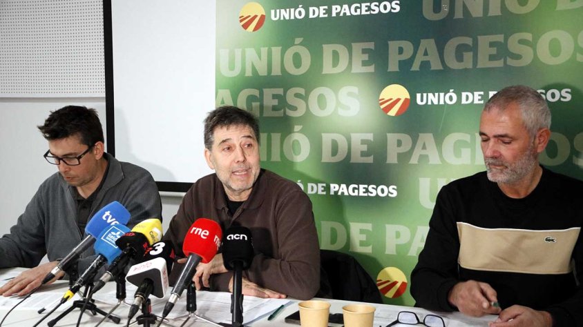 Roda de premsa d'Unió de Pagesos