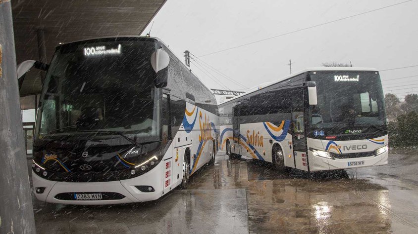 Busos esperant a Cervera