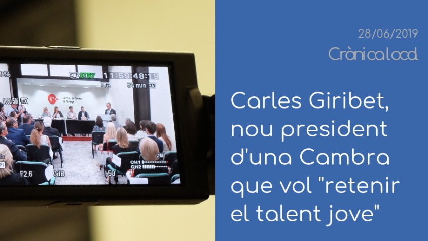 El relleu al front de la Cambra de Tàrrega obre 'Crònica Local'