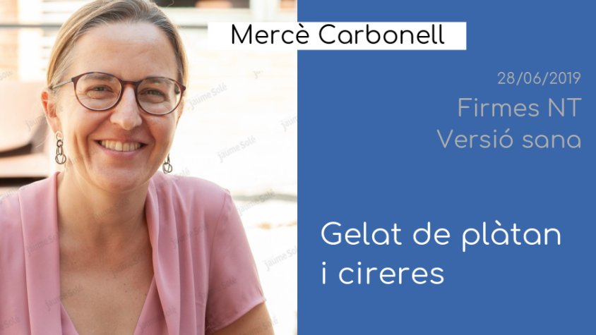 Mercè Carbonell ens proposa una recepta per combatre la calor a 'Firmes NT'