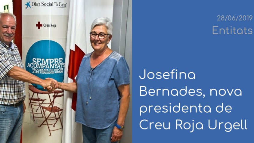 Josefina Bernades, nova presidenta de Creu Roja. En parlem a 'Entitats'