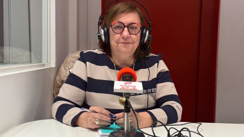 Rosa Maria Perelló a l'entrevista a Ràdio Tàrrega