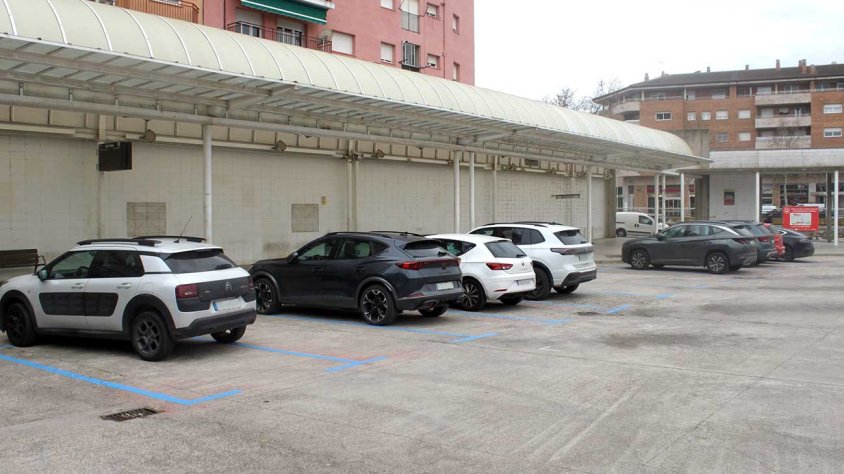 Els nous llocs d'estacionament a l'antiga estació d'autobusos