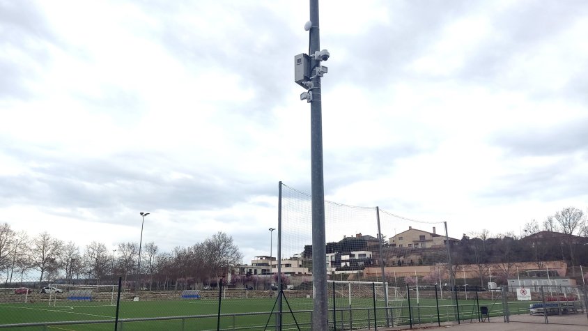 Nova càmera de vídeovigilància instal·lada al Parc Esportiu