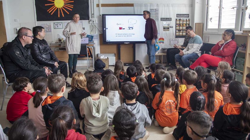 Contacontes d'Aspid a l'escola Maria Mercè Marçal