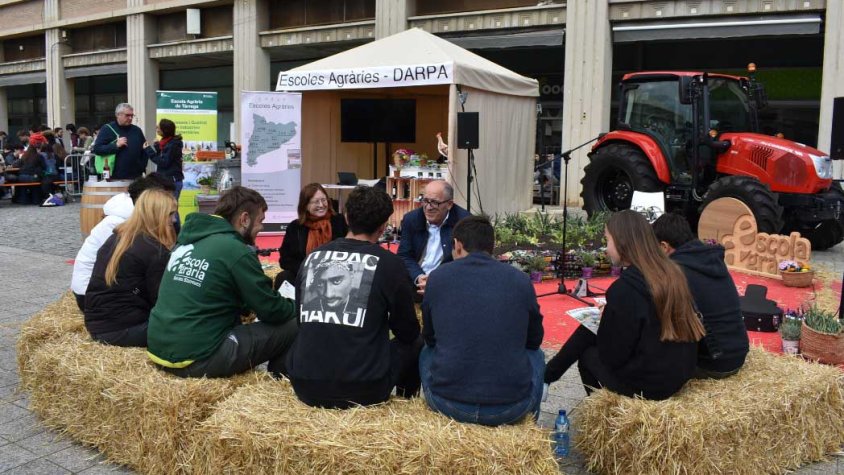 Trobada amb el director general d’Empreses Agroalimentàries, Qualitat i Gastronomia, Joan Gòdia, i l'Escola Agrària d'Espiells
