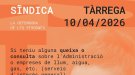 Atenció de la Síndica de Greuges a Tàrrega el divendres 10 d'abril