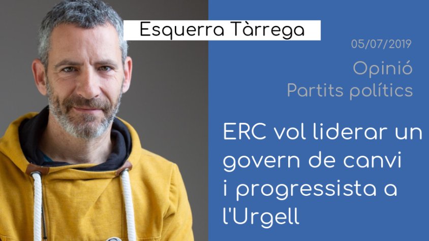L'aposta d'ERC per al Consell de l'Urgell, a 'Opinió'