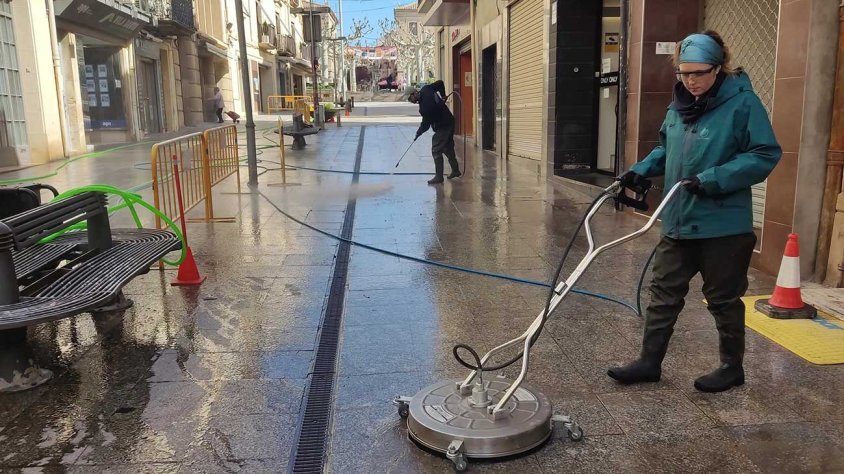 Treballs realitzats aquesta setmana al carrer del Carme