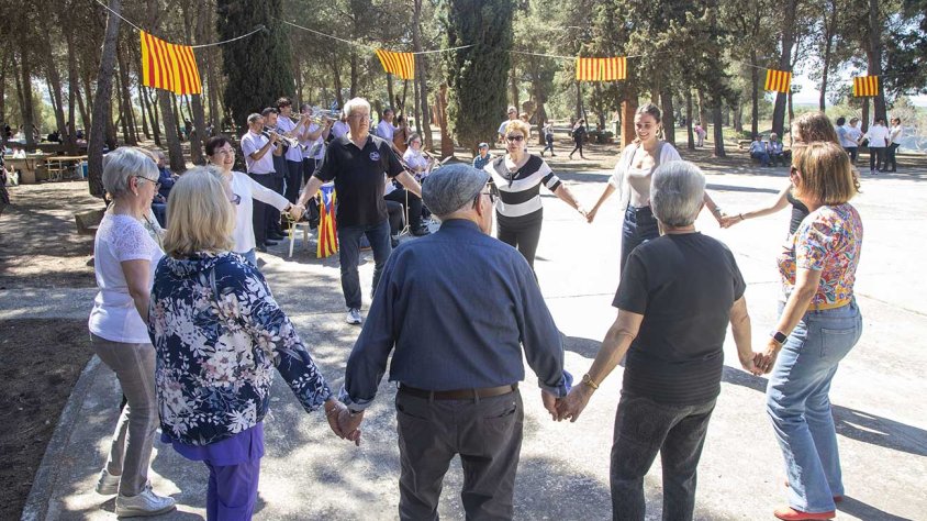 La Bellpuig Cobla va ser l'encarregada de posar la música a l'Aplec de Montalbà