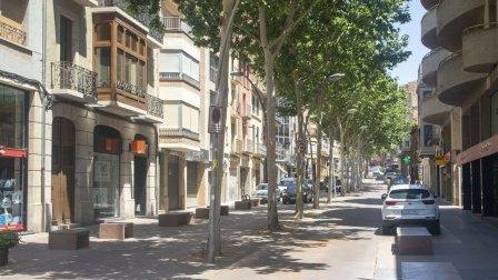 Imatge d'arxiu de la zona, que va quedar parcialment acordonada