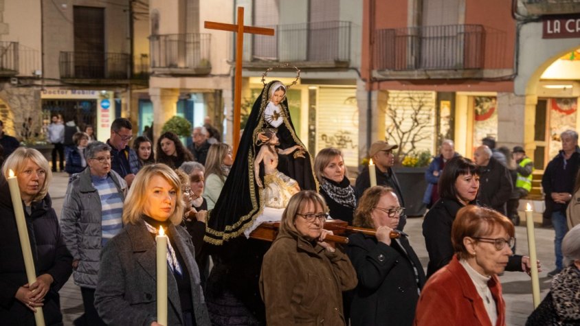 Un moment del viacrucis