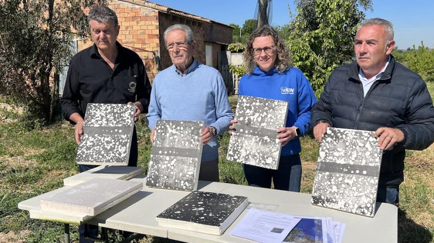 L'ADV Terres de Ponent mostra les plaques amb què s'analitzen les tempestes de pedra