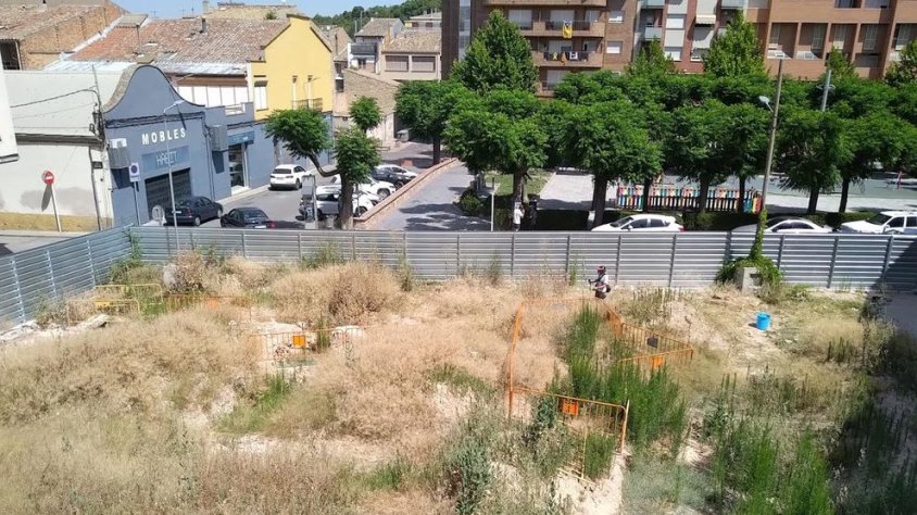 El solar al qual els veïns atribueixen la plaga