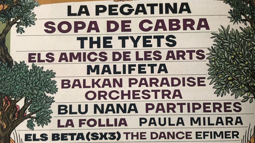 El Paupaterres de Tàrrega anuncia el cartell musical
