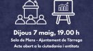 Tàrrega presenta dijous el pressupost del 2026 a la ciutadania