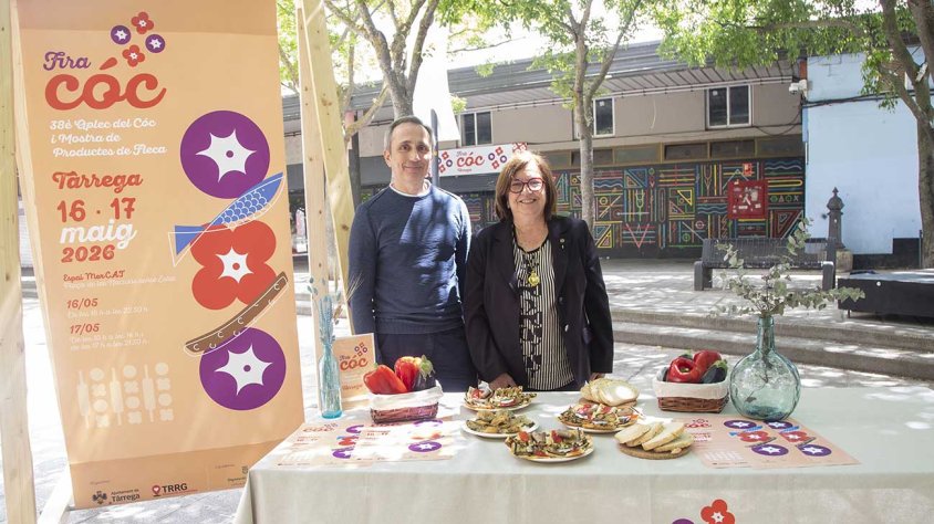 Presentació del certamen amb l'alcaldessa, Rosa Maria Perelló, i el regidor de Promoció Econòmica, Jaume Vall