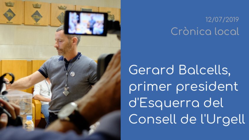Obrim 'Crònica Local' amb l'elecció del nou president del Consell de l'Urgell