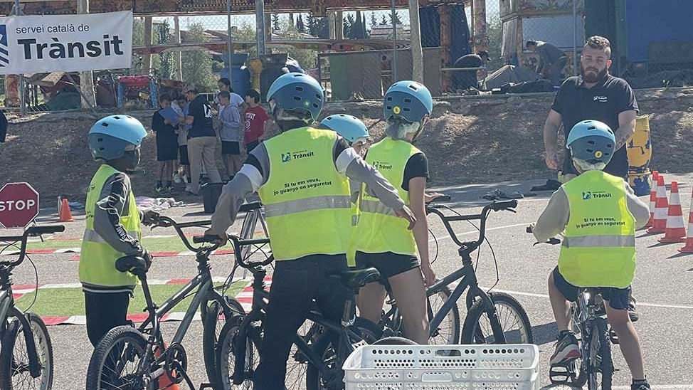 El parc de trànsit amb bicicleta arriba a 446 alumnes de 4t de primària de l’Urgell