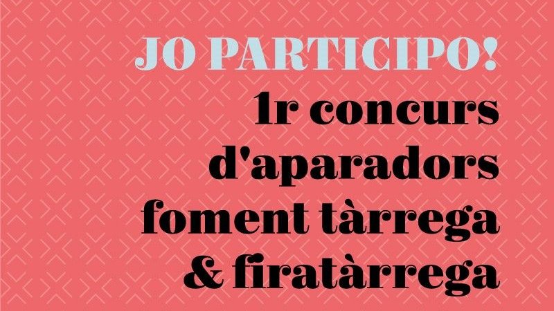 El cartell per promoure el concurs
