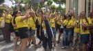Els docents celebren el triomf del “no” al preacord amb mobilitzacions i talls a l’A-2 a Tàrrega
