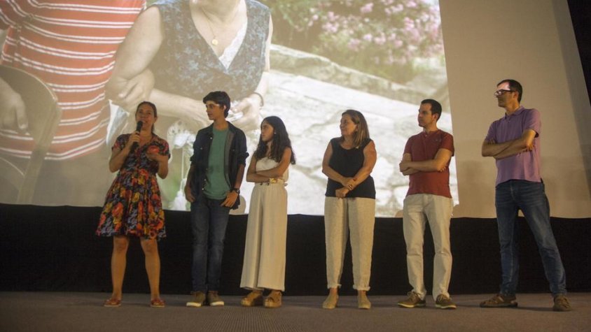 Isona Passola, Laura Jou i actors de la pel·lícula van anar a la presentació a Tàrrega