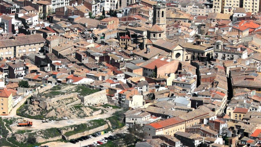 Imatge d'arxiu de la zona del nucli històric i el castell
