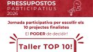  Tàrrega convoca la ciutadania per decidir els projectes finalistes dels pressupostos participatius 2026
