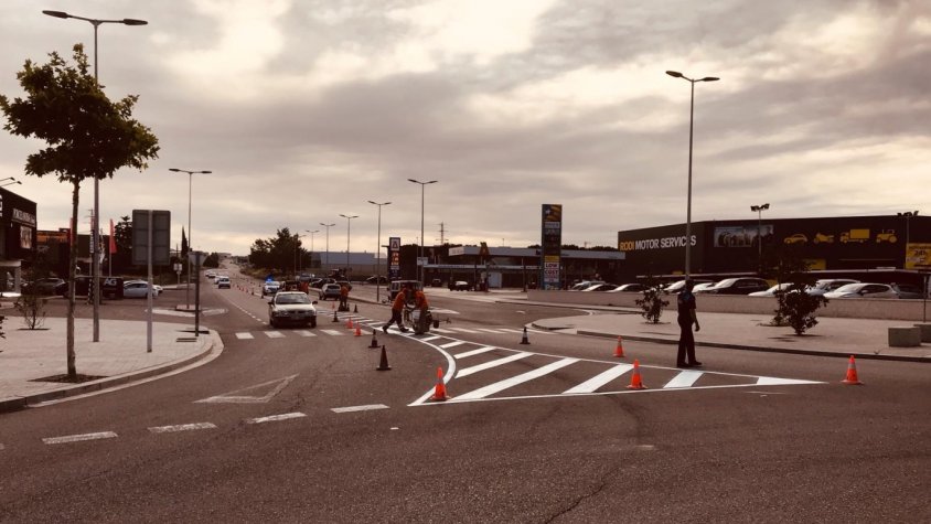 Manteniment a l'entrada de Tàrrega