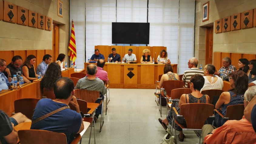Imatge del Ple celebrat ahir al vespre