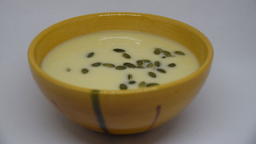 Crema freda de porros