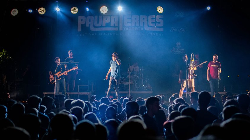 Imatge d'un dels concerts de la darrera edició del Paupaterres