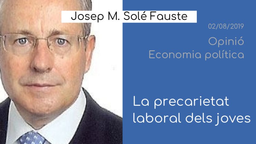 Jaume Ponsarnau i Josep M. Solé Fauste, aquesta setmana a 'Opinió'