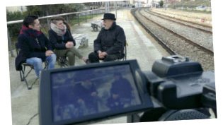 Un moment de l'entrevista amb Mingo Solé